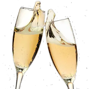 Champagne glasses PNG