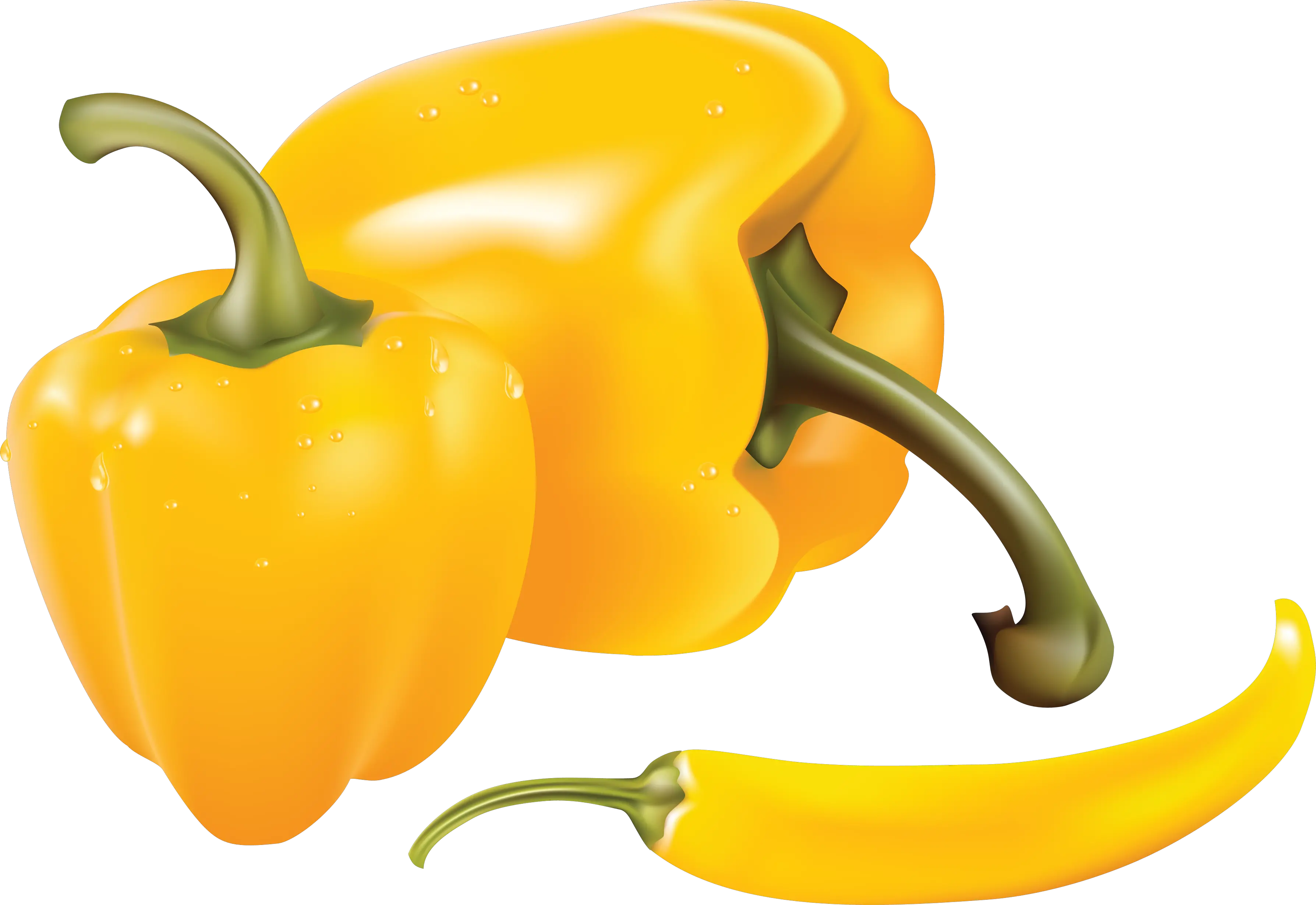 Yellow pepper PNG image