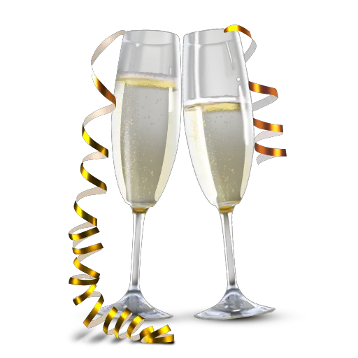 Champagne glasses PNG