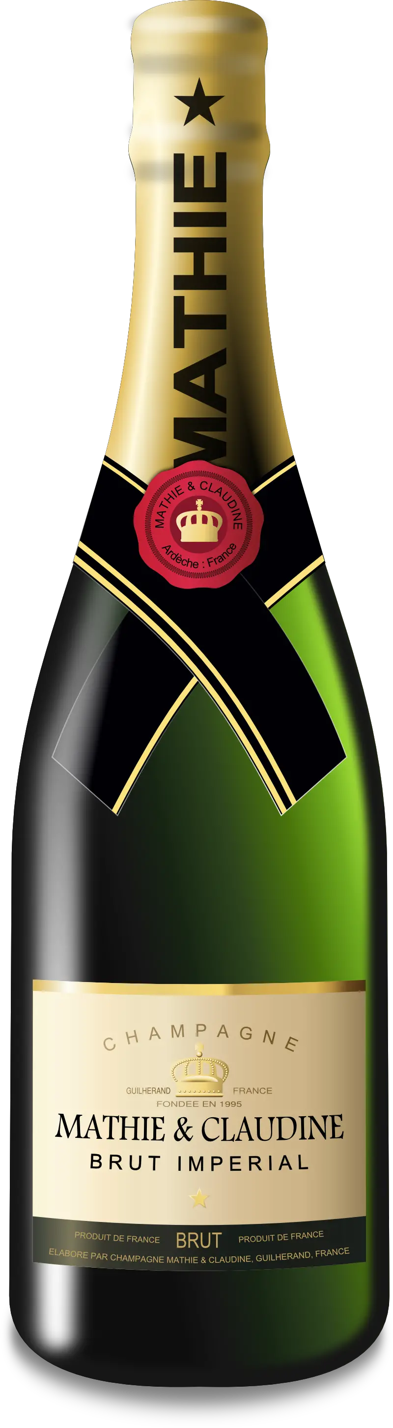 Champagne bottle PNG