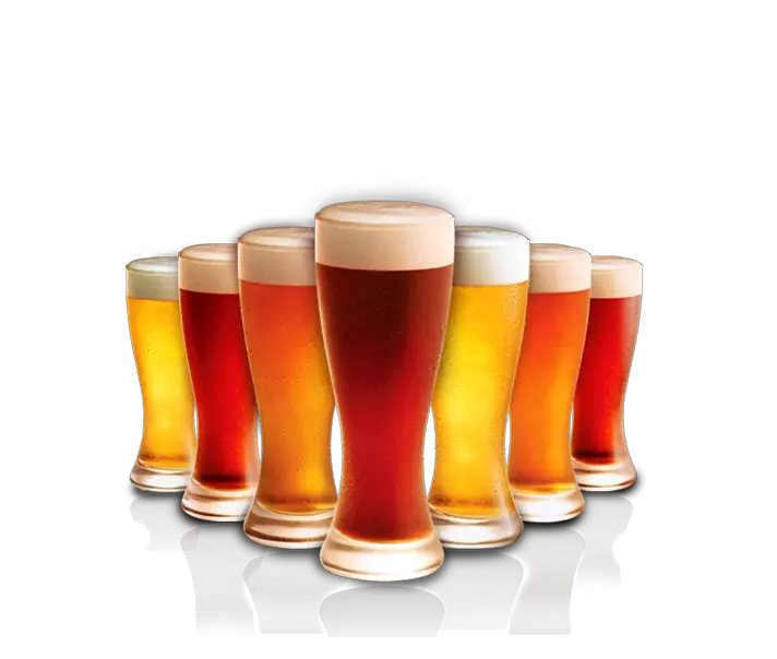 goblets beer PNG image
