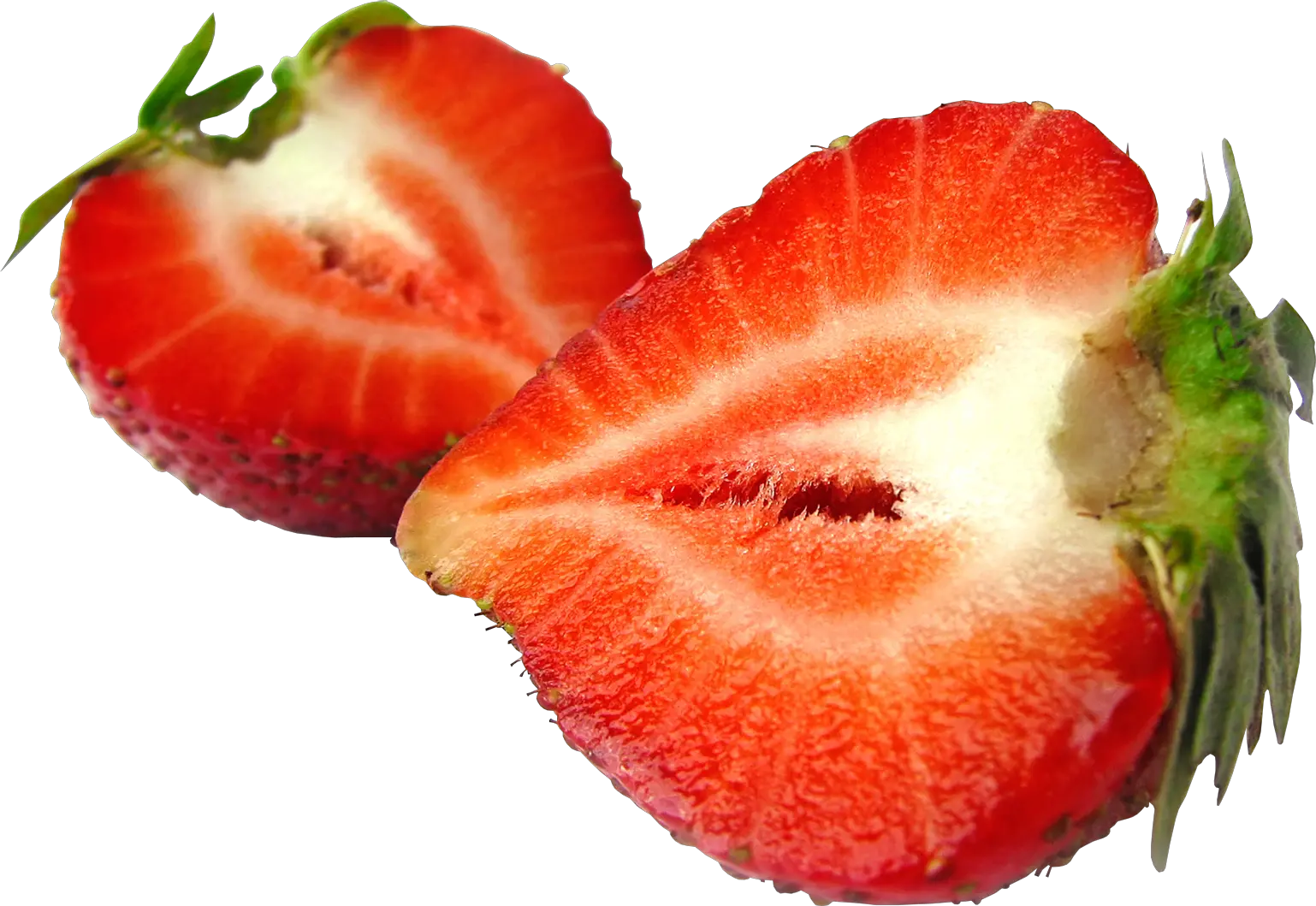 Cut strawberry PNG