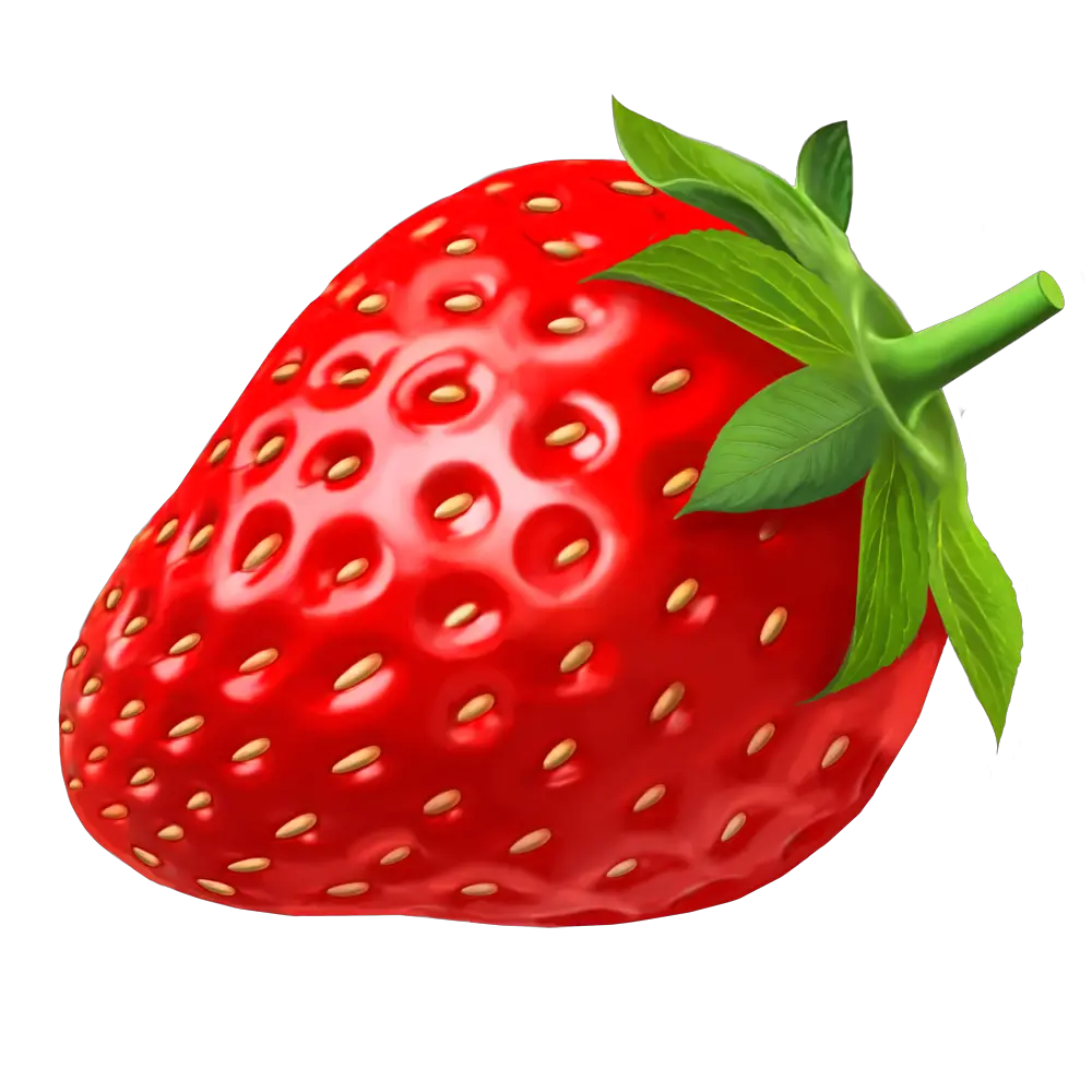 Big red strawberry PNG