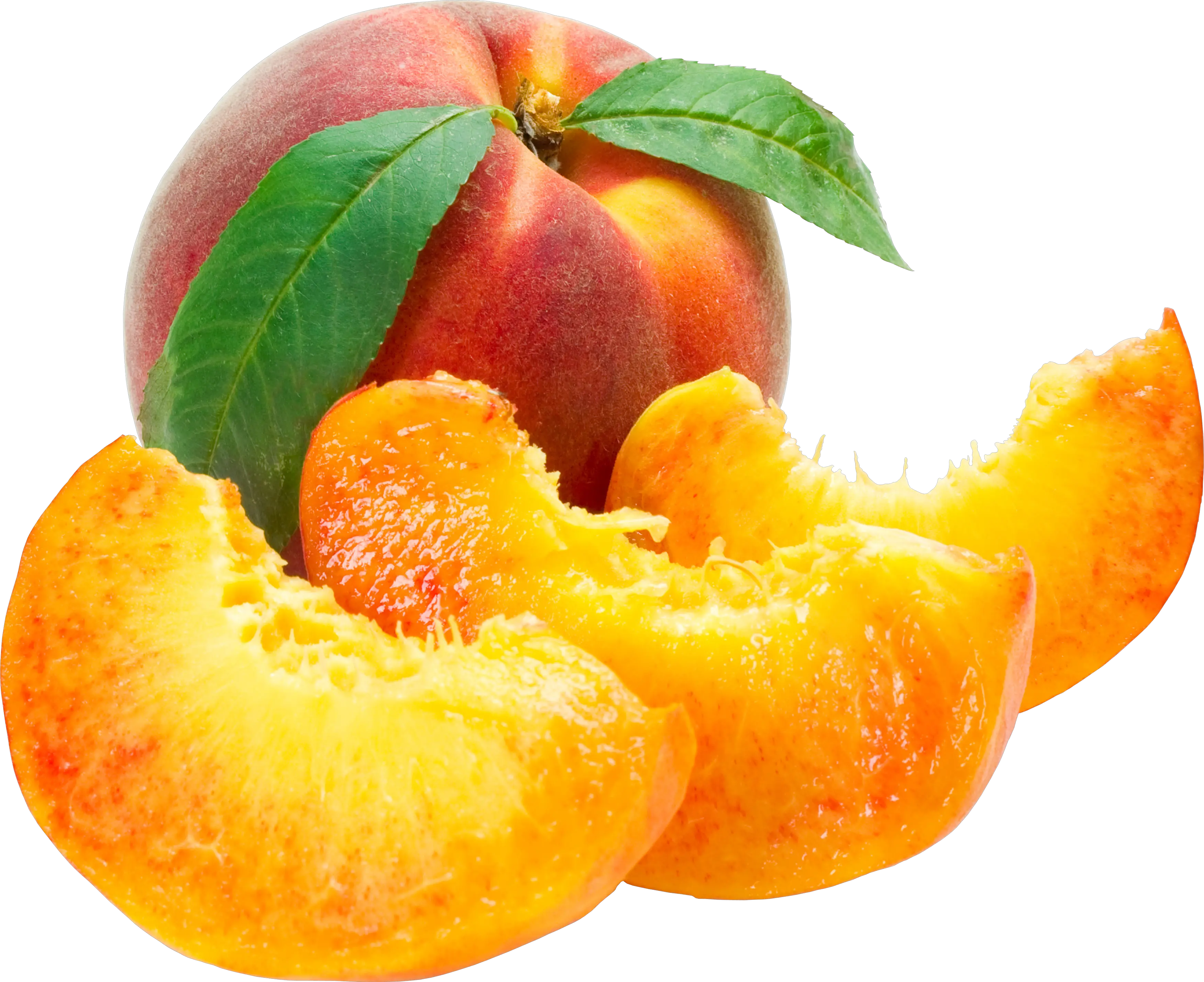 sliced peaches PNG image