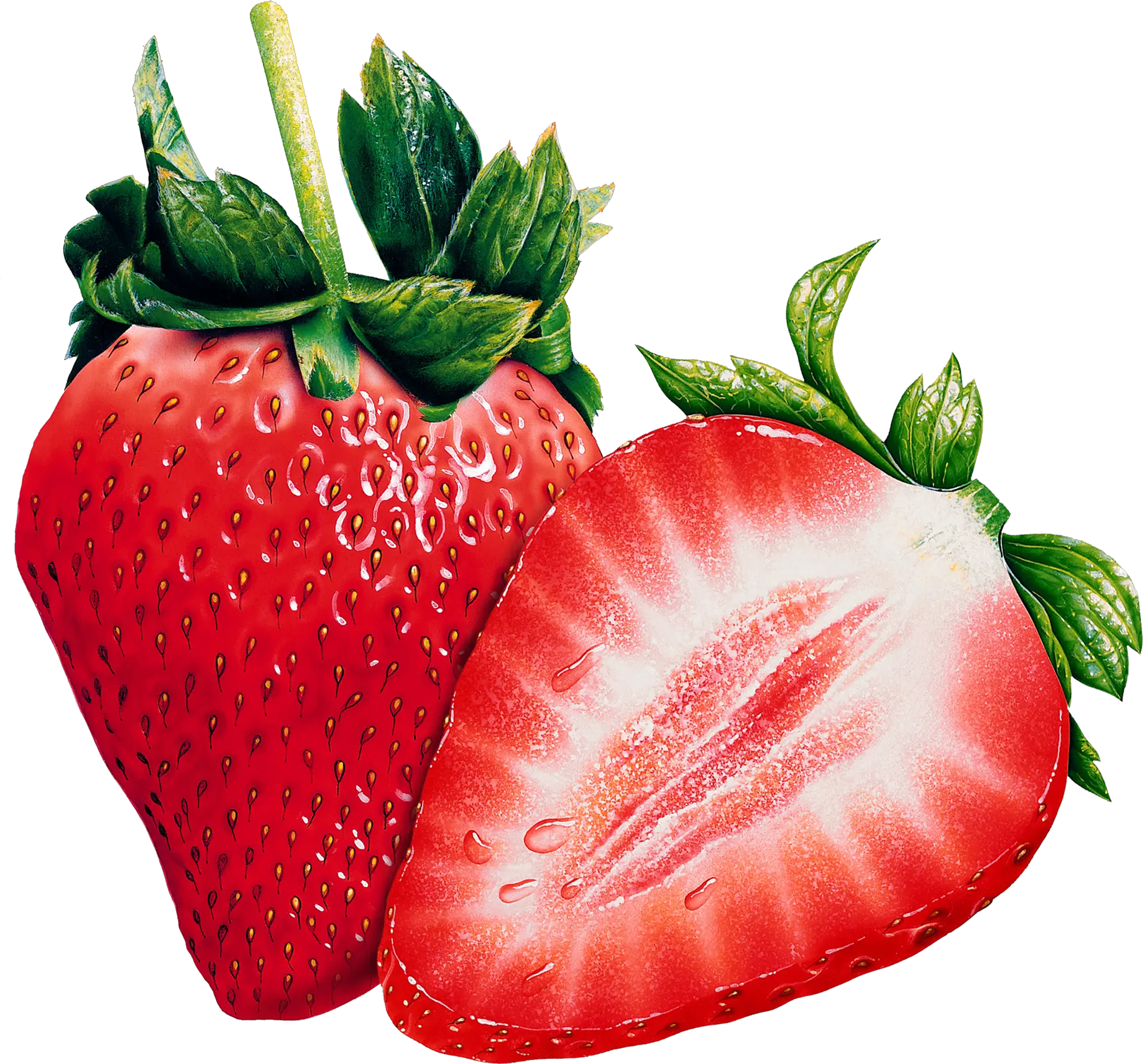 Cutted strawberry PNG