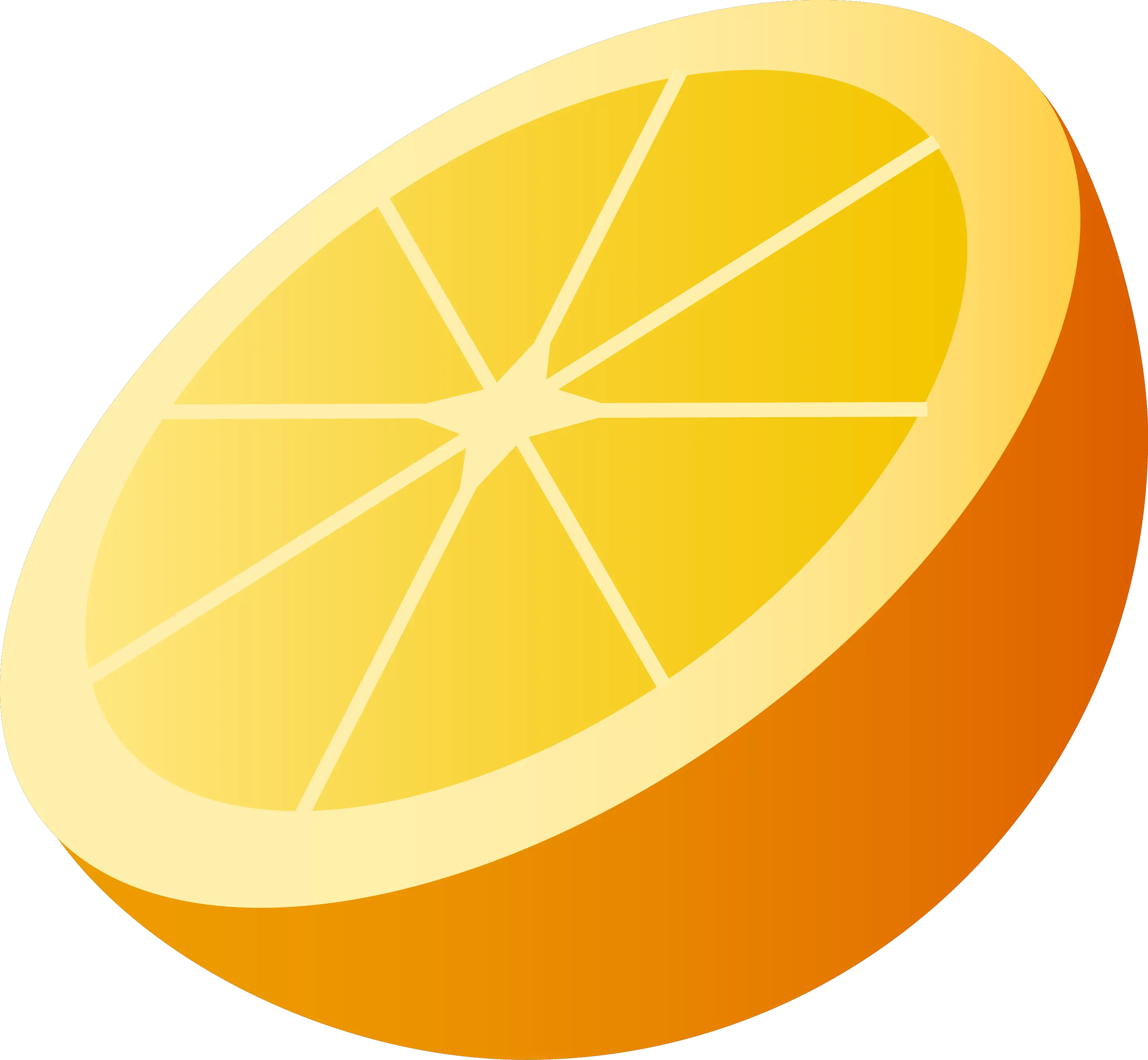half orange PNG image