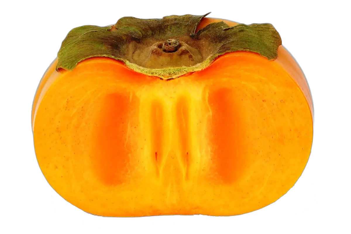 Persimmon cutted PNG image