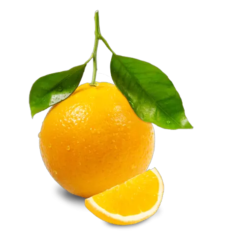 Orange PNG image wih transparent background
