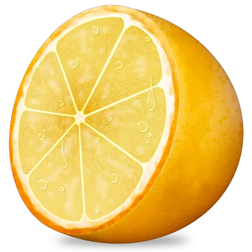 Half of orange PNG image