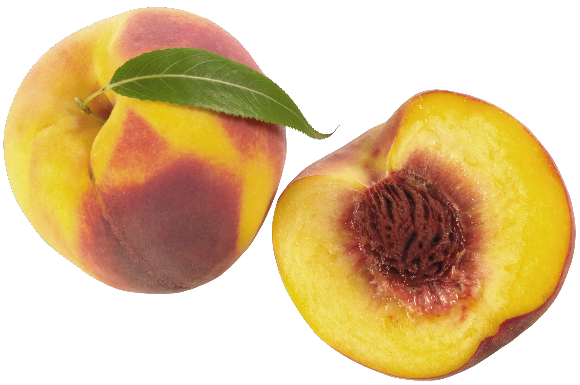 Cutted peaches PNG image