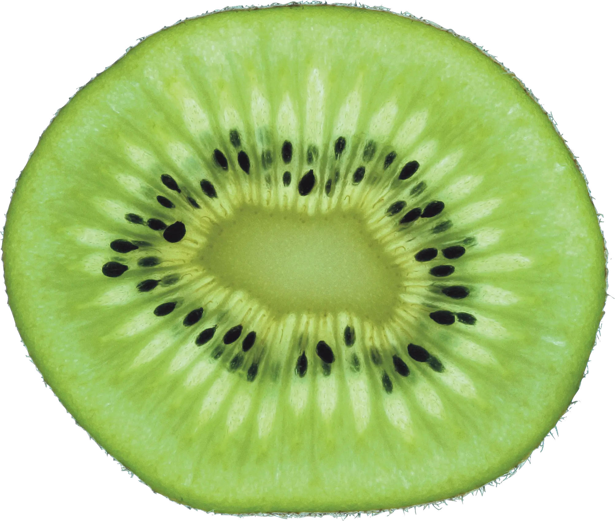 Green cutted kiwi PNG image