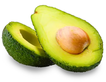 cut avocado PNG