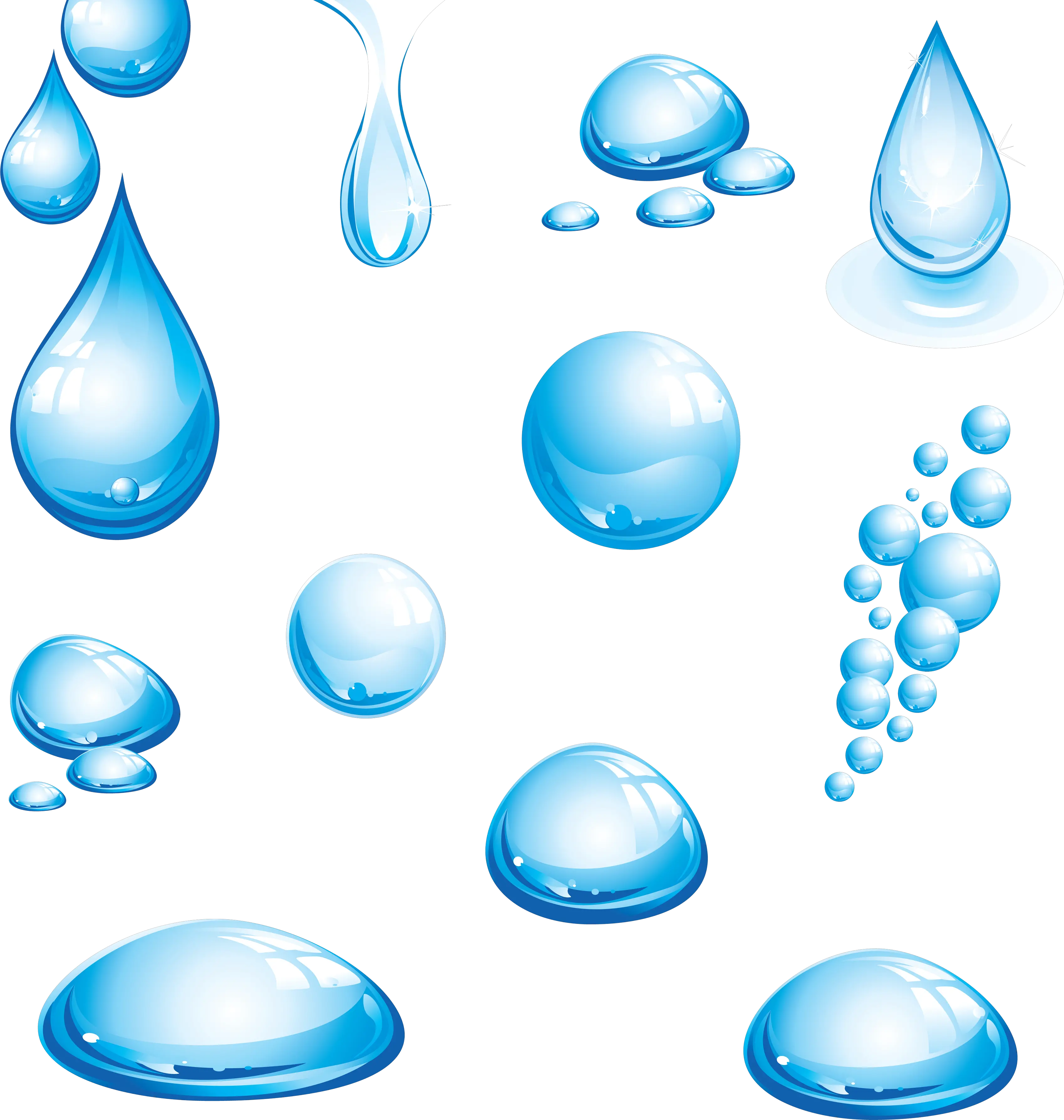 Water drops PNG image