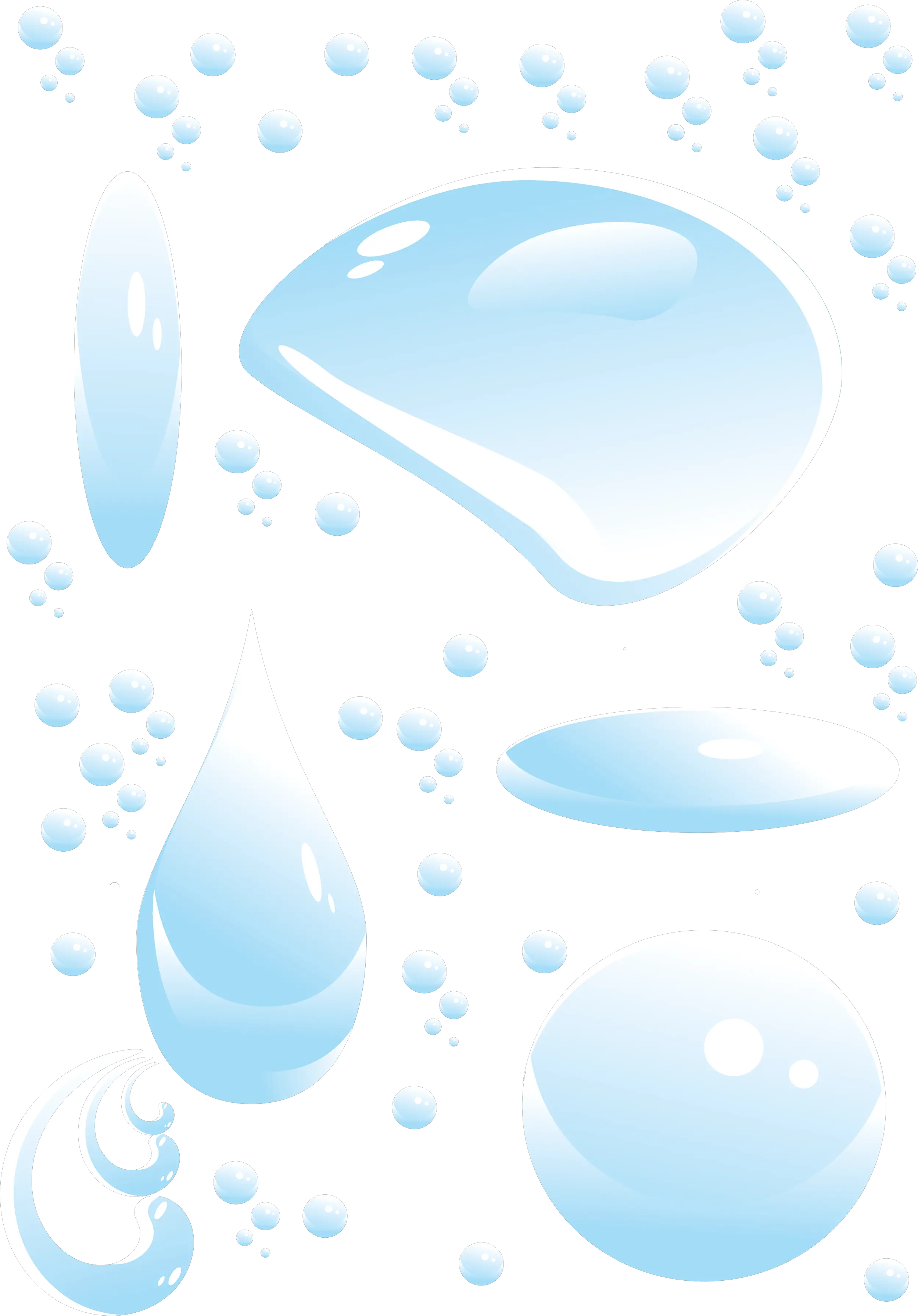 Water drops PNG image
