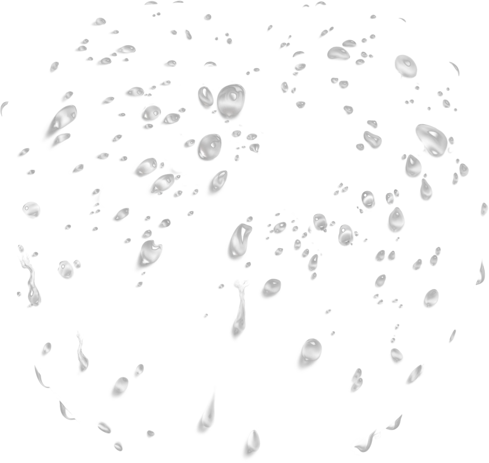 Water drops PNG image