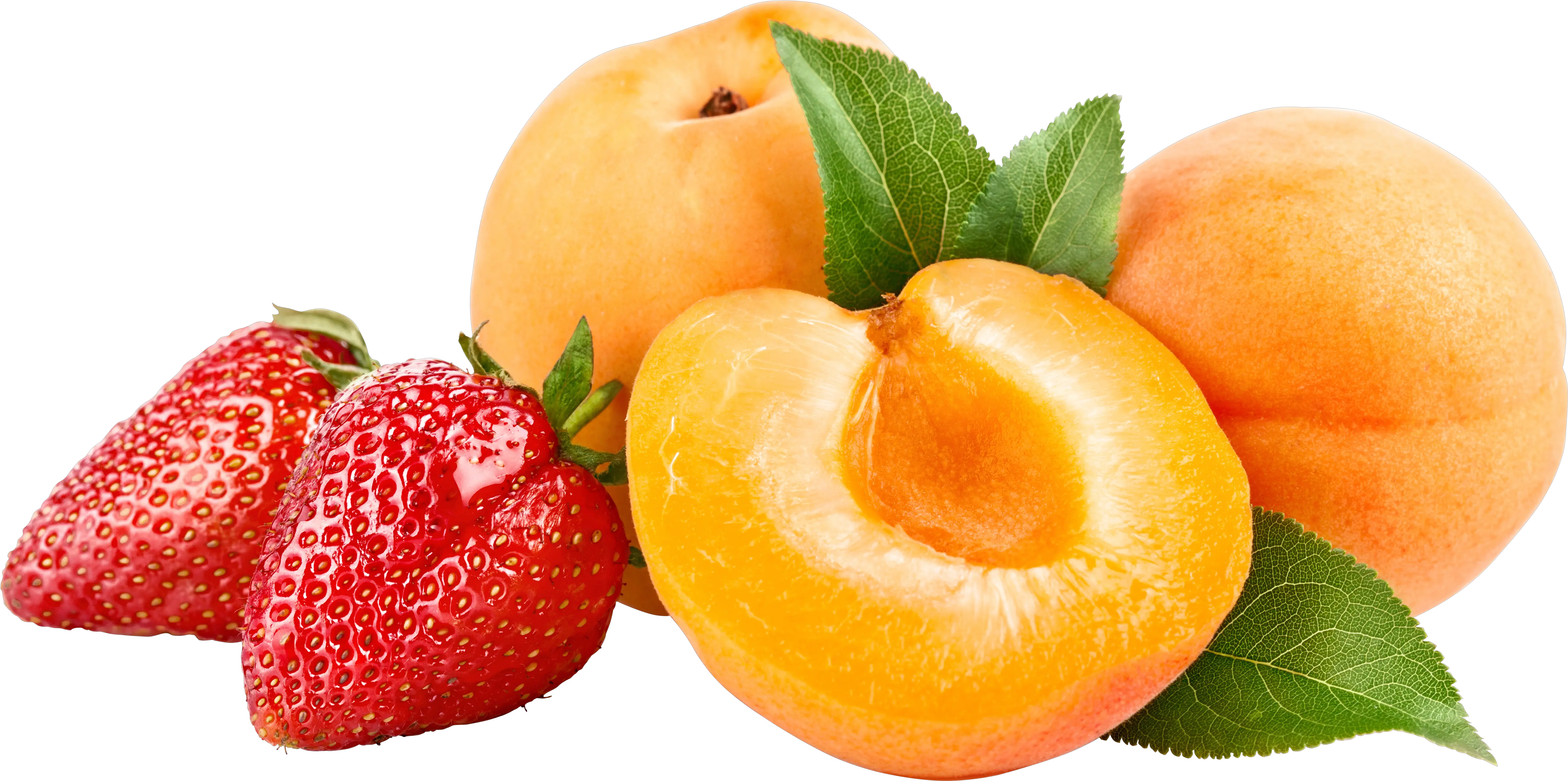 Apricots with strawberry PNG