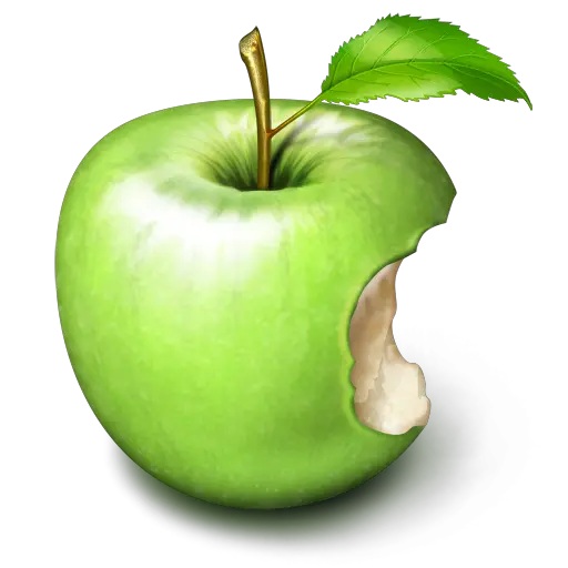 Bitten apple PNG