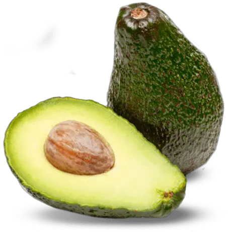 Cutted two avocados PNG