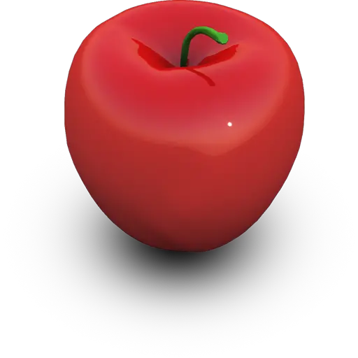 red big apple PNG image