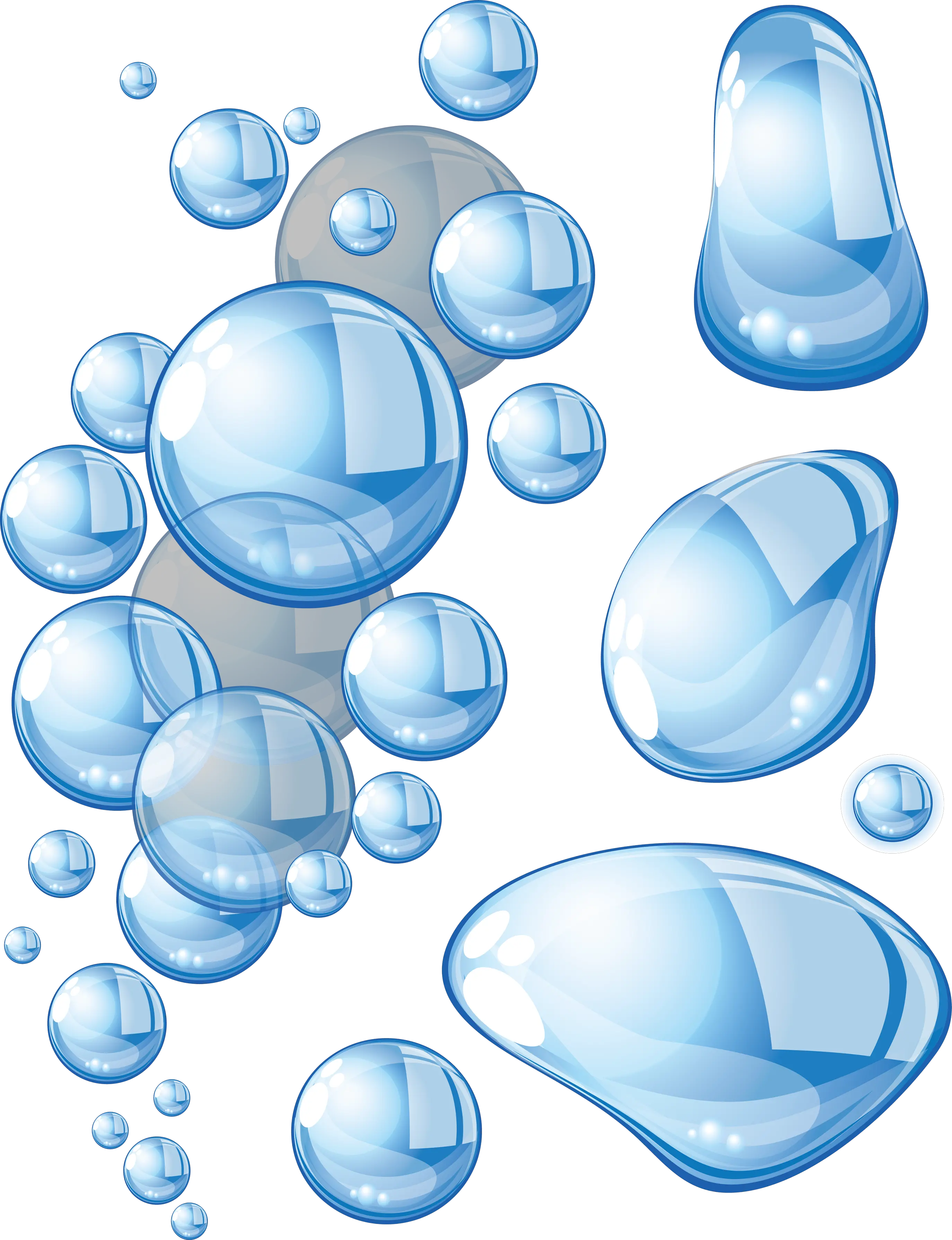 Water drops PNG image