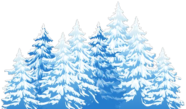 Winter forest PNG