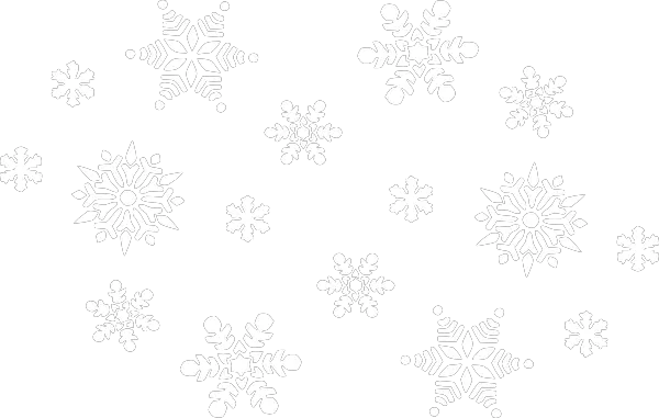 White snowflake PNG image