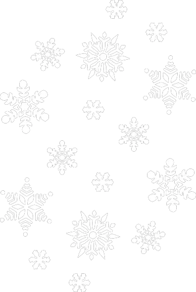 White snowflake PNG image