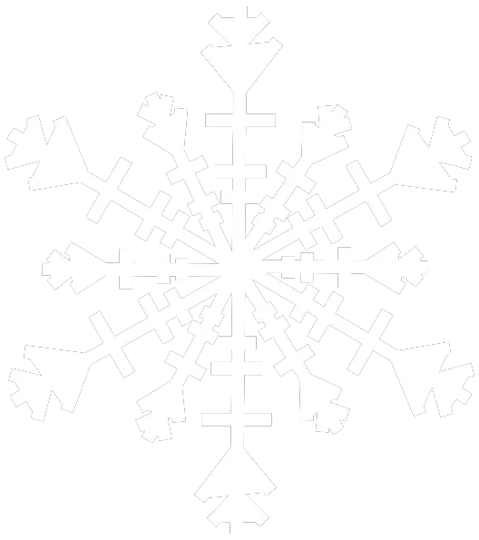 White snowflake PNG image