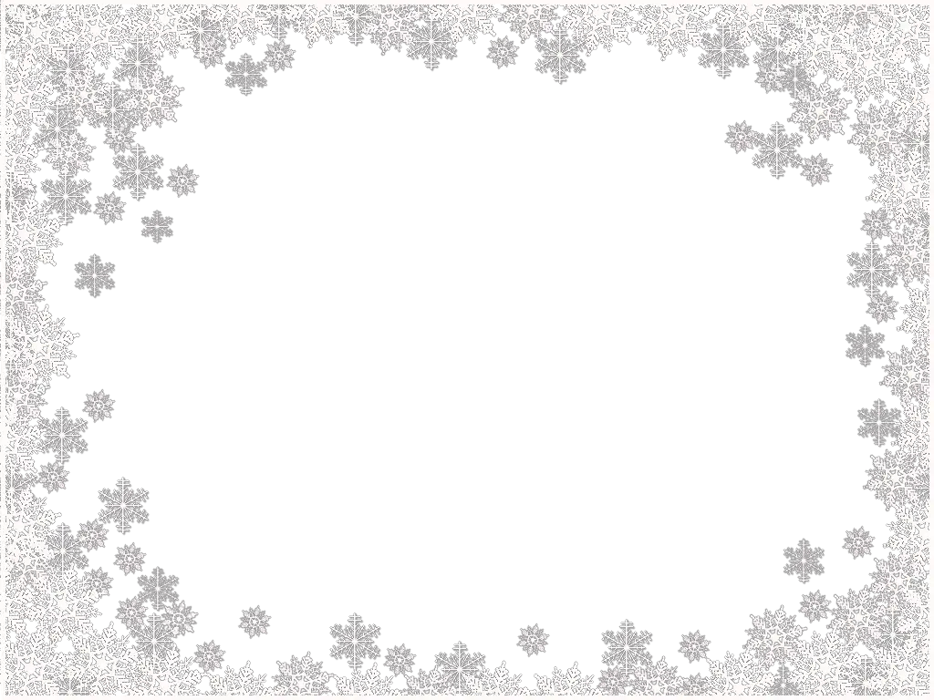 Snowflakes border frame PNG image