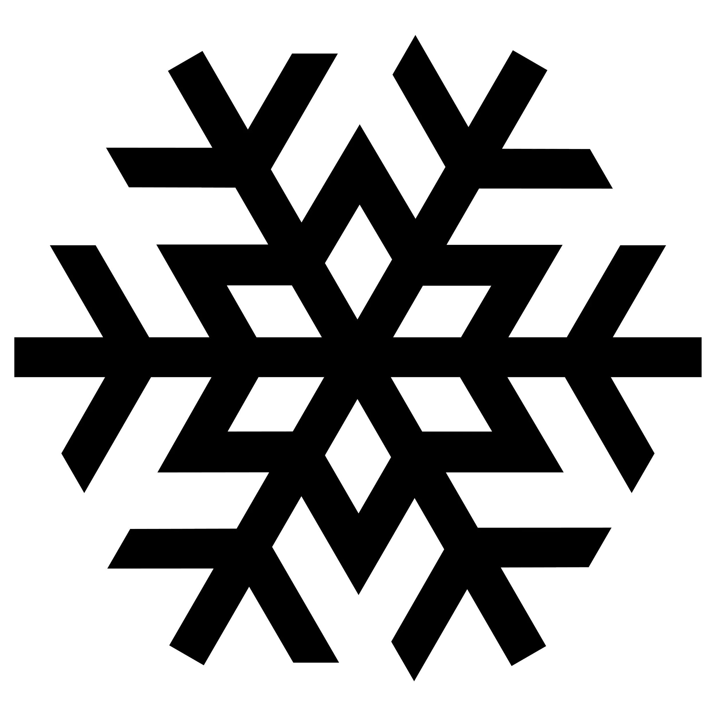 Snowflake silhouette PNG image