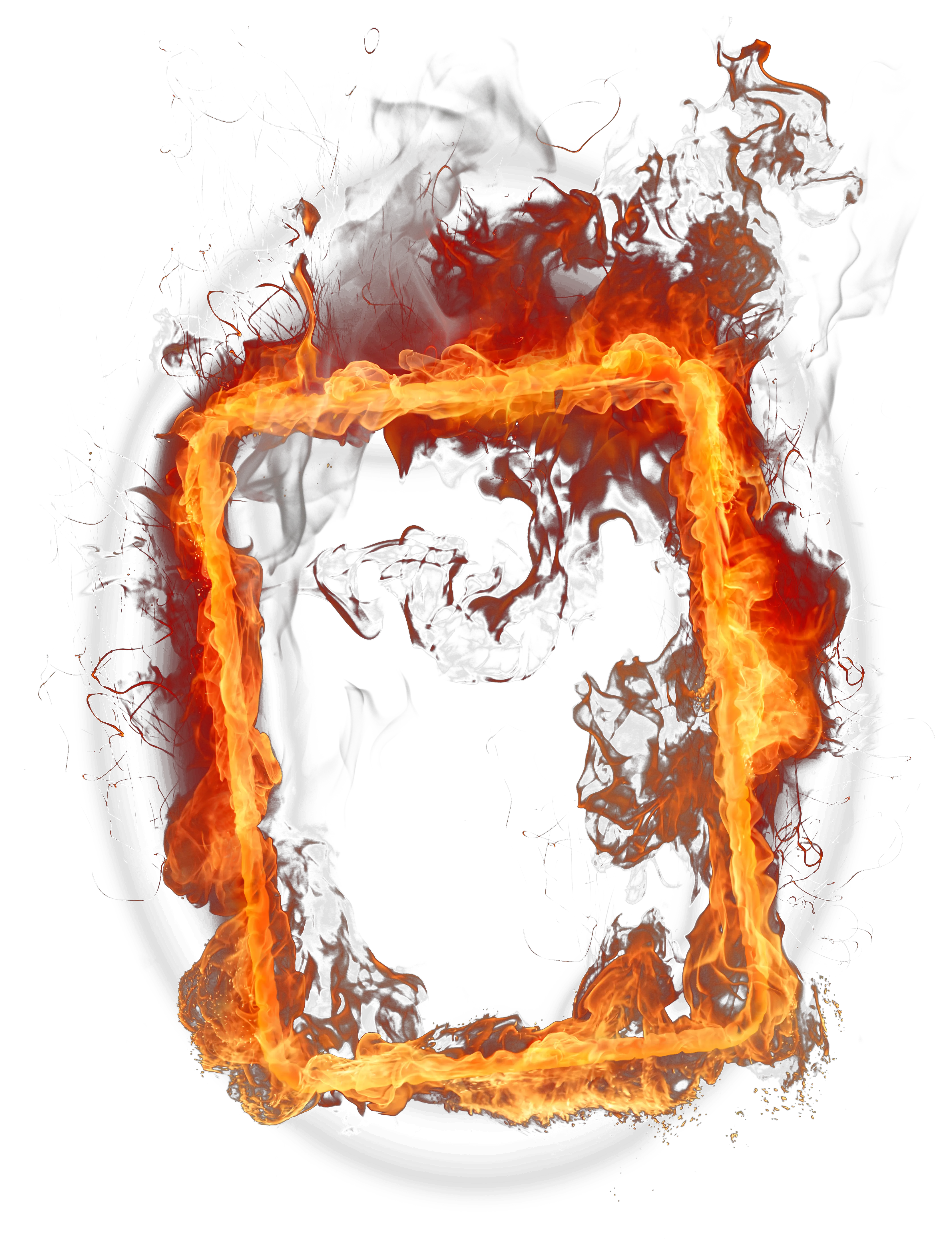 Fire frame PNG image
