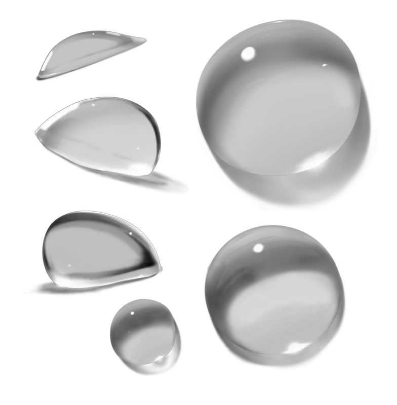 Water drops PNG
