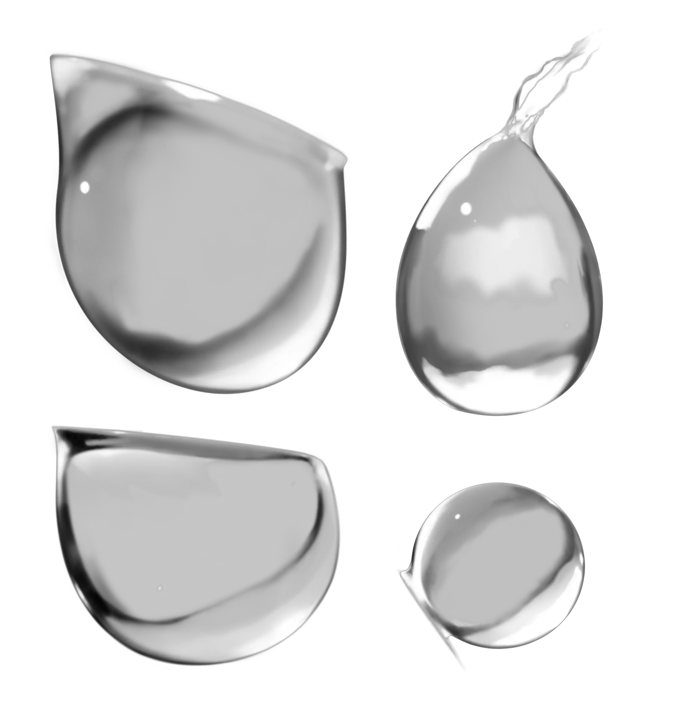 Water drops PNG