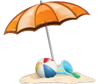 Beach umbrella PNG